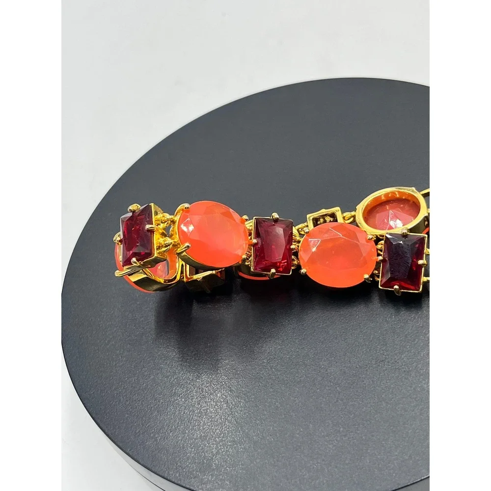 Kate Spade New York‎ Hancock Park Orange Red Rhinestone Bracelet